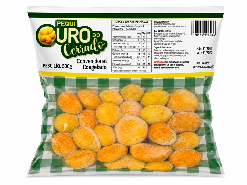 Pequi surgelé (Pequi Congelado) – Ouro do Cerrado – 500 g