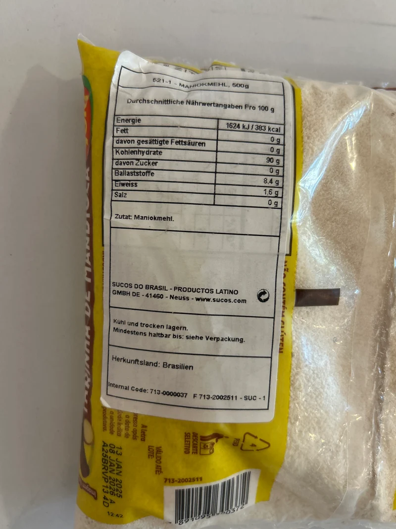 Combo - Farinha de Mandioca Crua - YOKI - 500g - Compre 3 unidades e ganhe 10% de desconto