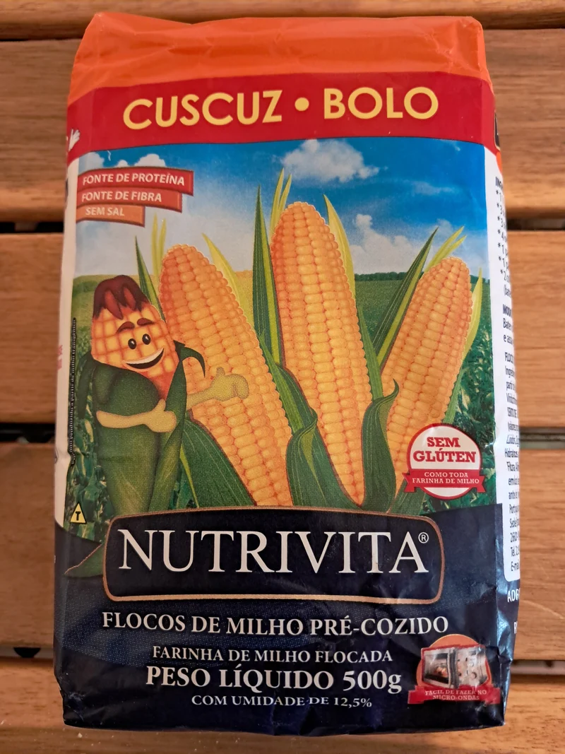 Flocons de maïs pour couscous (Flocos de Milho para Cuscuz) - NUTRIVITA - 500g