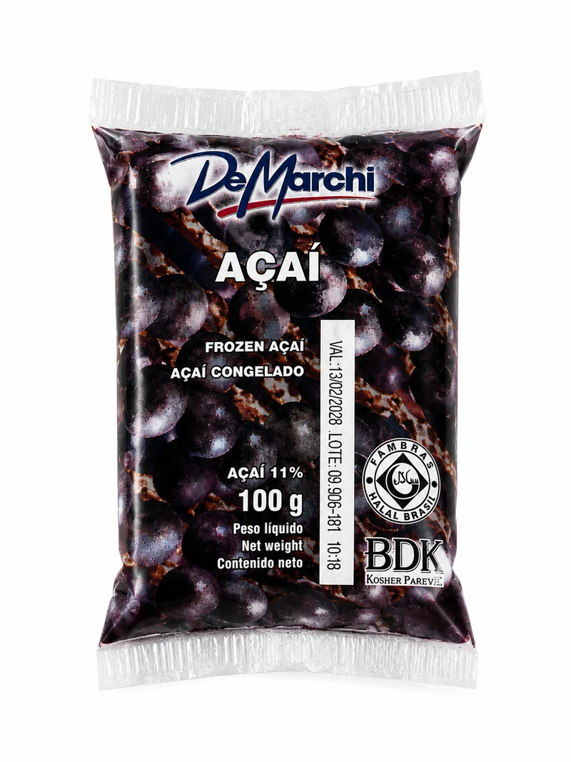 Açaï Surgelé (Açaí Congelado) - DEMARCHI - 100g