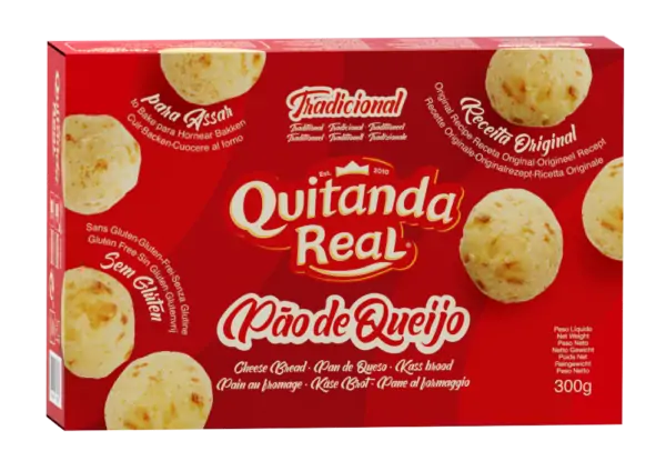 Pain de fromage traditionnel - Produit surgelé (Pão de Queijo Tradicional Congelado) - PÃO DE QUEIJO - 300 g (Congelado)