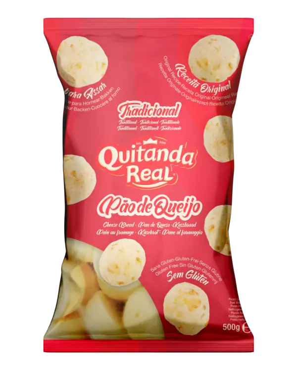 Pain de fromage traditionnel - Produit surgelé (Pão de Queijo Tradicional Congelado) - PÃO DE QUEIJO - 500g (Congelado)
