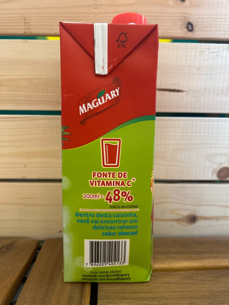 Jus de Fruits (Ananas)(Suco Pronto de abacaxi) - MAGUARY - 1L
