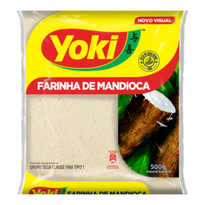 Farine de Manioc Cru (Farinha de Mandioca Crua) - YOKI - 500g