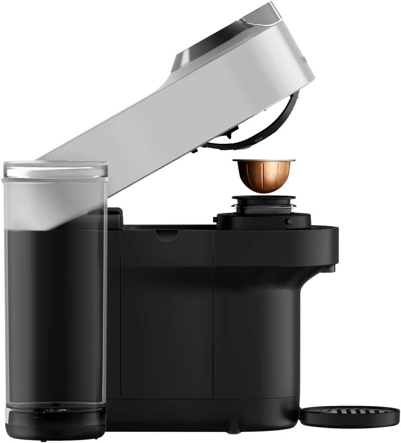 Nespresso Vertuo Pop+ Deluxe Capsule Coffee Machine Bundle Silver