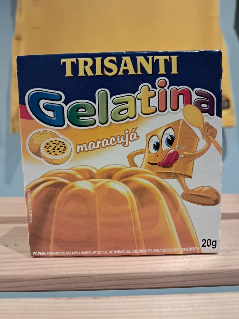Gélatine en Poudre Saveur Passion (Gelatina em Pó Maracujá)- TRISANTI - 20g