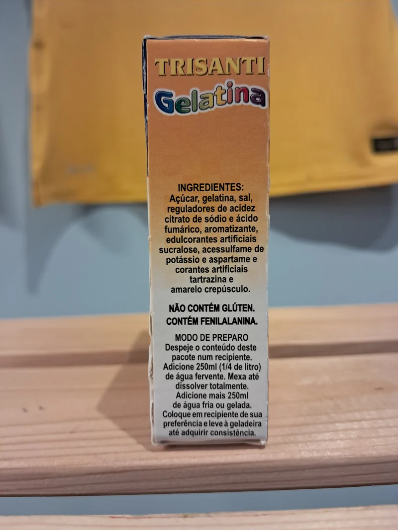 Gélatine en Poudre Saveur Passion (Gelatina em Pó Maracujá)- TRISANTI - 20g