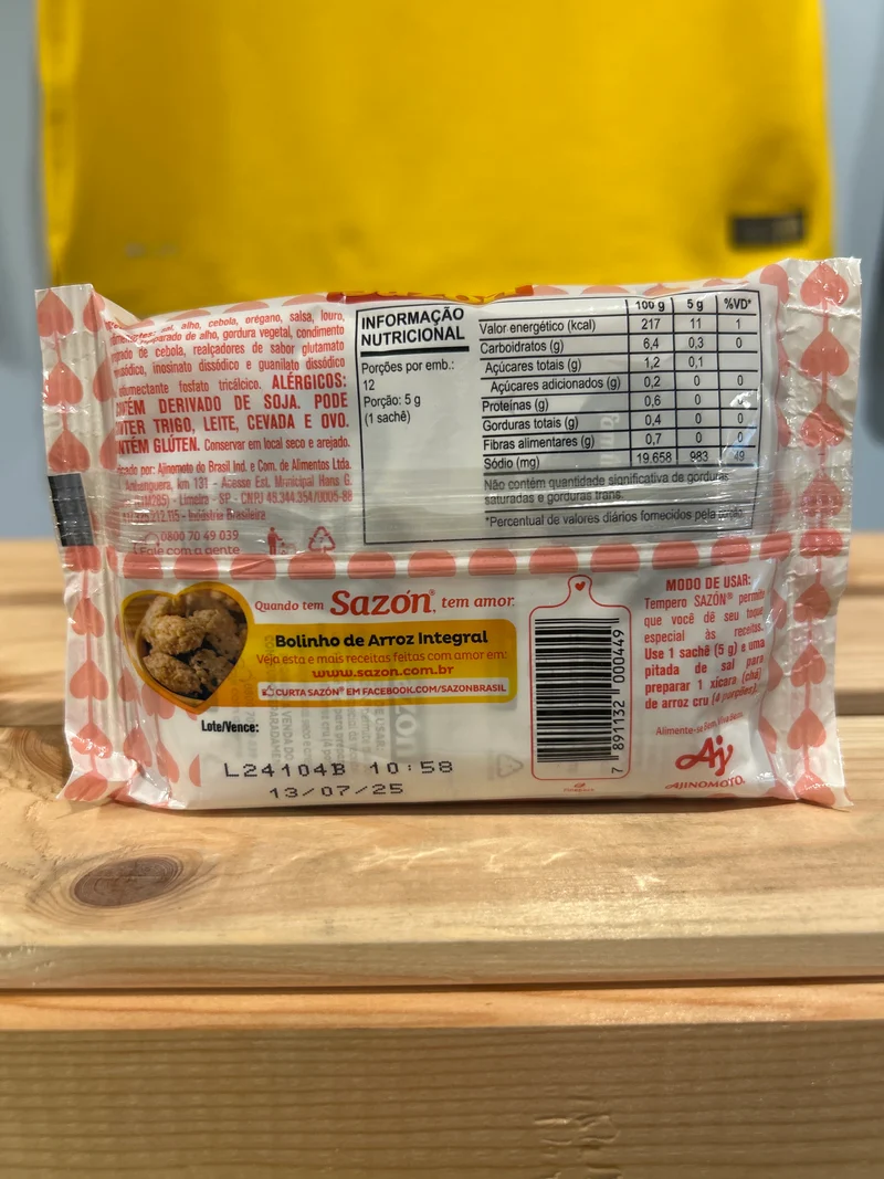 Assaisonnement pour le riz (Tempero Arroz) - SAZÓN - 60g