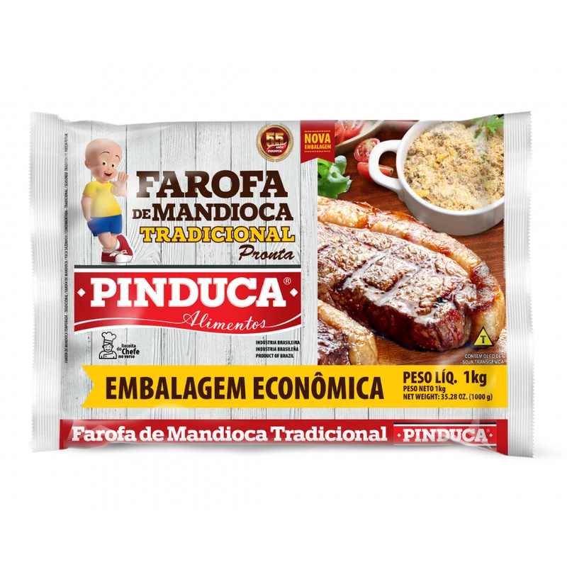 Farine de manioc assaisonnée (Farofa de Mandioca Tradicional)- PINDUCA - 1kg