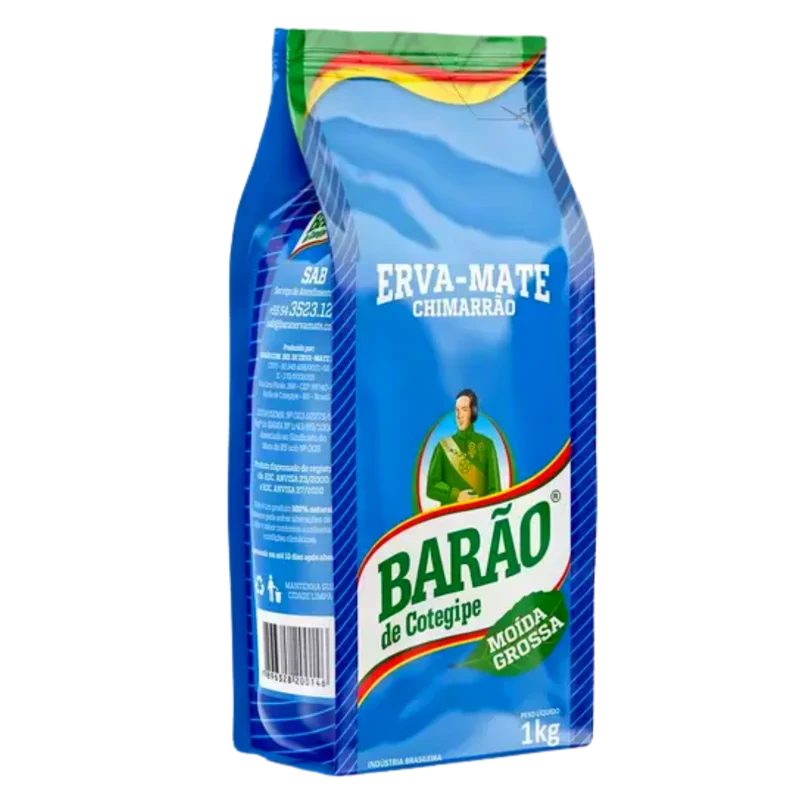 Yerba mate moulue épaisse (Erva Mate para Chimarrão Moída Grossa) - BARÃO - 1kg