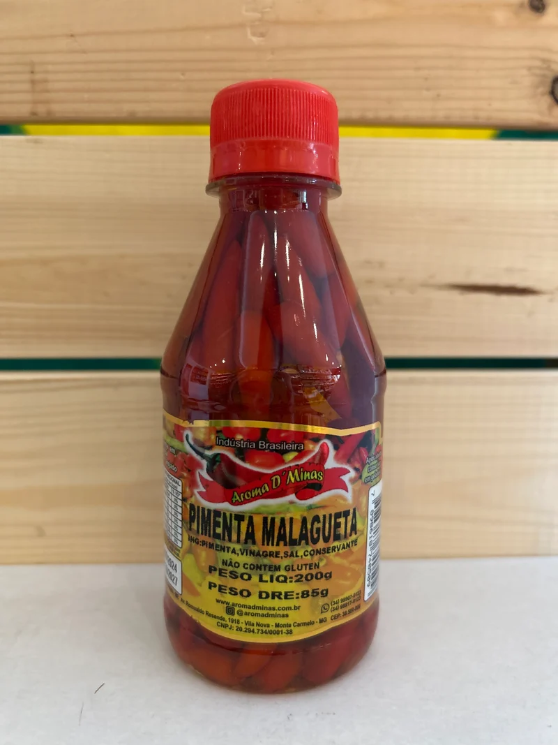 Piments Malagueta (Pimenta Malagueta Vermelha) - AROMA DE MINAS - 85g