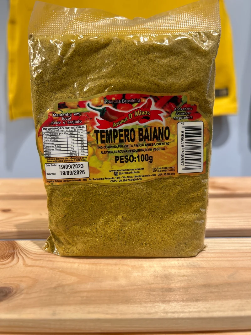 Assaisonnement bahianais (Tempero Baiano) - AROMA DE MINAS - 100g