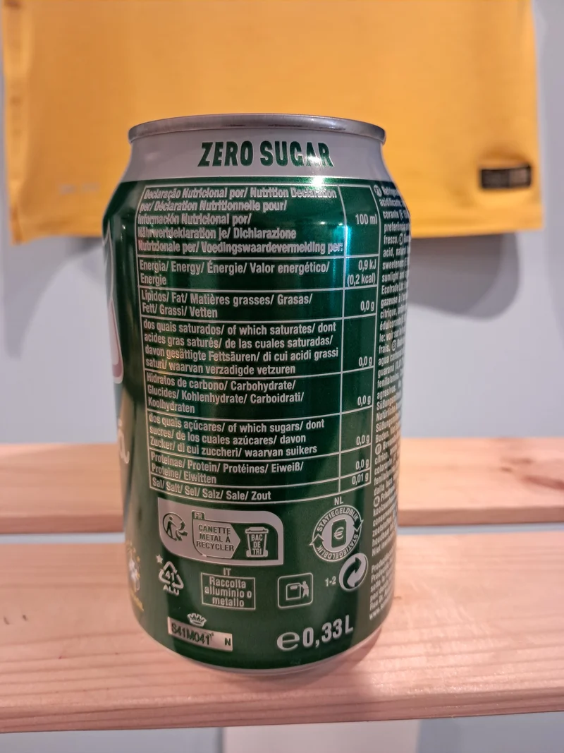 Soda brésilien au Guaraná sans sucre (Guaraná Antarctica zero) – Pack 6 x 330ml
