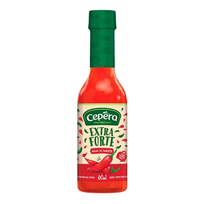 Sauce Piment Extra Fort (Molho de Pimenta Extra Forte) - CEPÊRA - 60ml