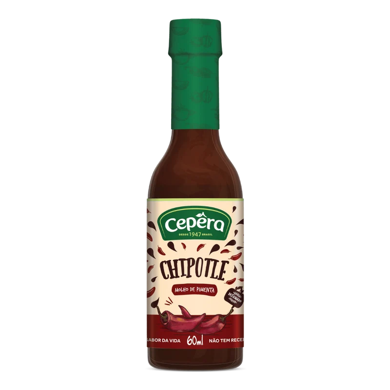 Sauce Piment Chipotle (Molho de Pimenta Chipotle) - CEPÊRA - 60ml
