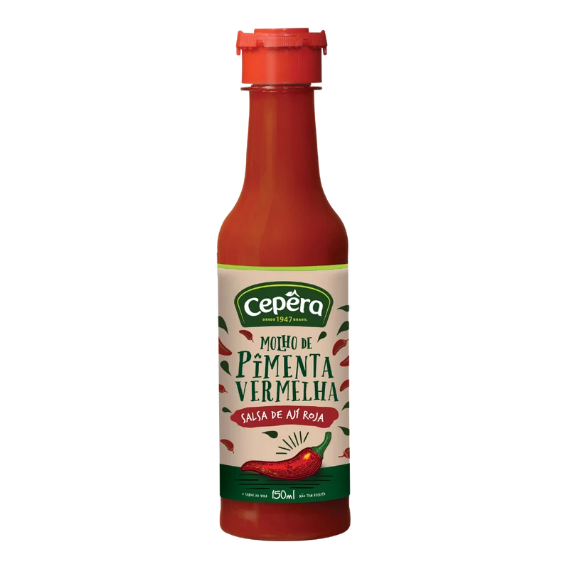 Sauce Piment Rouge (Molho de Pimenta Vermelha) - CEPÊRA - 150ml