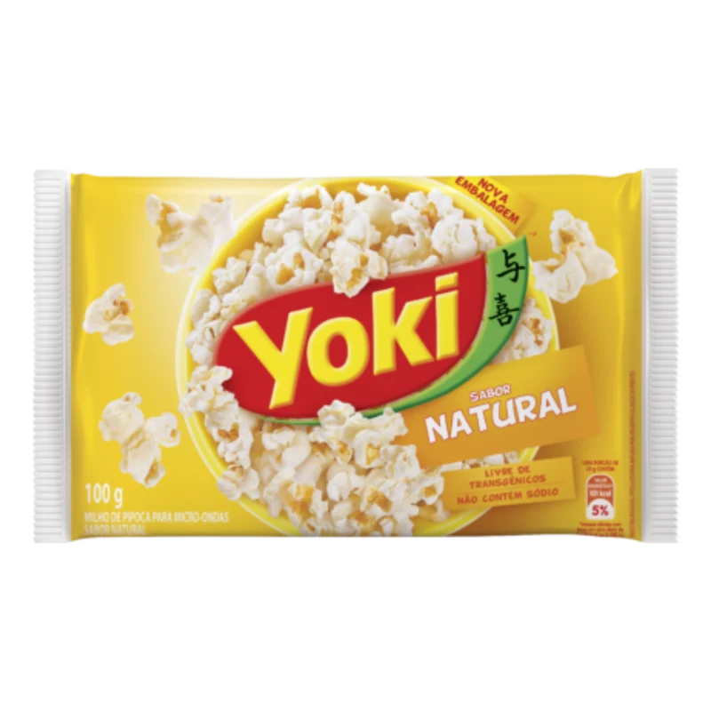 Pop-corn micro-ondes nature (Pipoca para Microondas Natural) - YOKI - 100g
