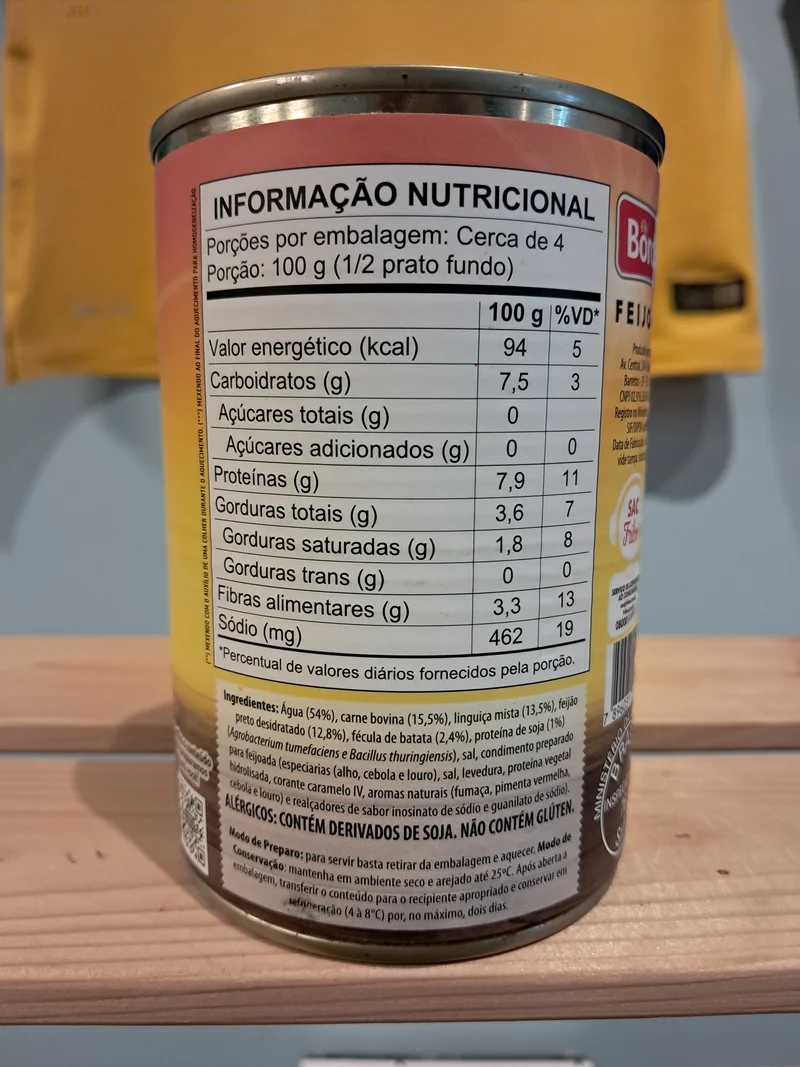 Feijoada Brésilienne - Prête à Manger (Feijoada Brasileira) - BORDON - 430g