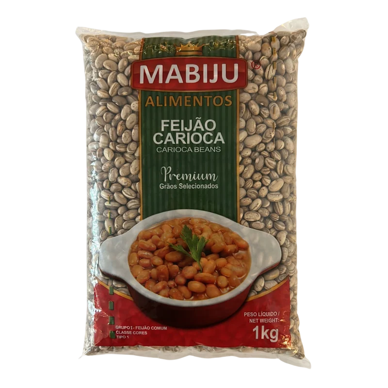 Haricots Bruns "Carioca" (Feijão Carioca) - MABIJU - 1kg