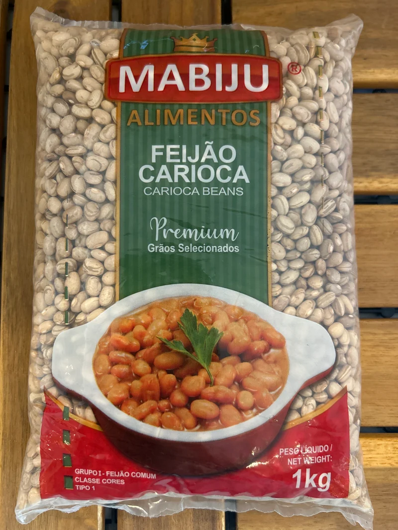 Haricots Bruns "Carioca" (Feijão Carioca) - MABIJU - 1kg