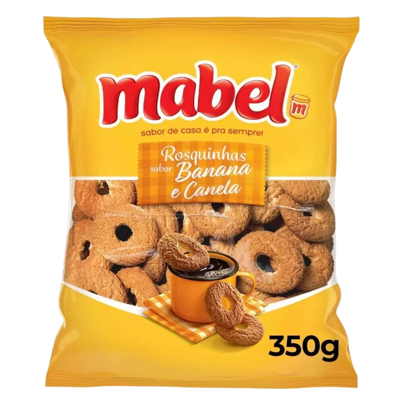 Biscuit saveur banane et cannelle (Rosquinha de Banana c/ Canela) - MABEL - 300g