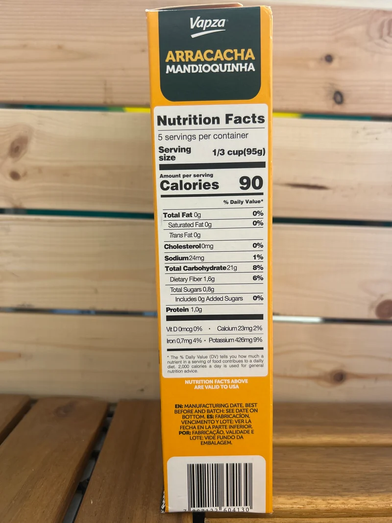 Mandioquinha Cozida - Batata Baroa - VAPZA - 500g