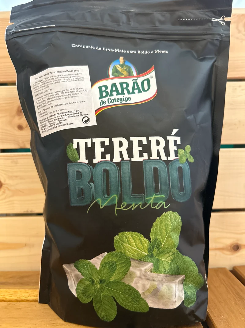 Yerba mate pour tereré Menthe et boldo (Erva Mate para Tereré Menta e Boldo) BARÃO - 500g
