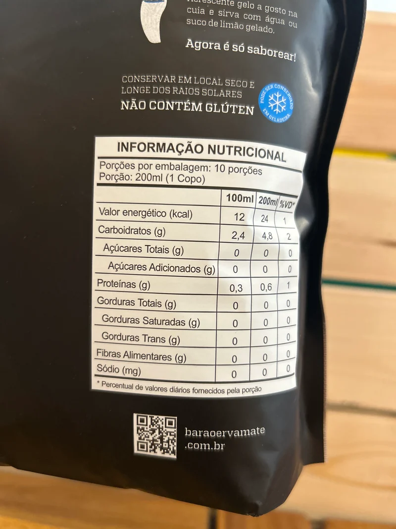 Yerba mate pour tereré Menthe et boldo (Erva Mate para Tereré Menta e Boldo) BARÃO - 500g