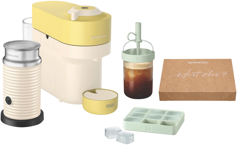 Nespresso Vertuo Pop Value Pack Capsule Coffee Machine Bundle Lemon