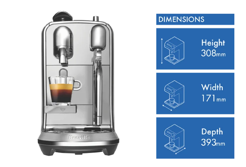 Nespresso Creatista Plus Capsule Coffee Machine Stainless Steel