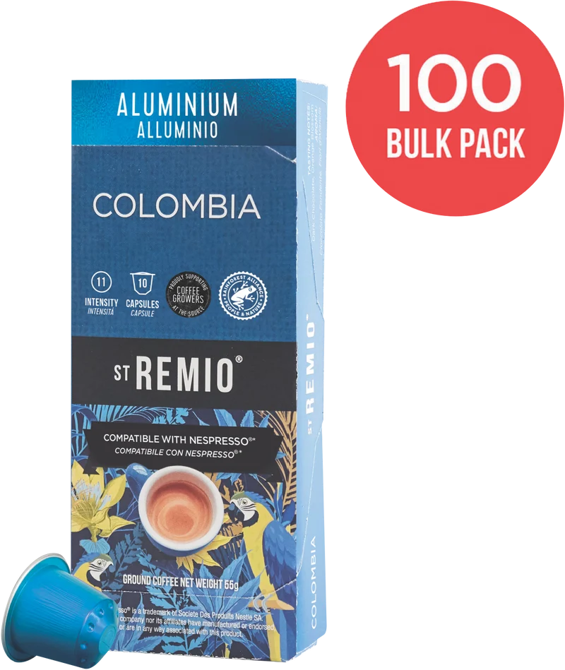 St Remio Coffee Nespresso Aluminium Colombia Capsules 10pk 55g