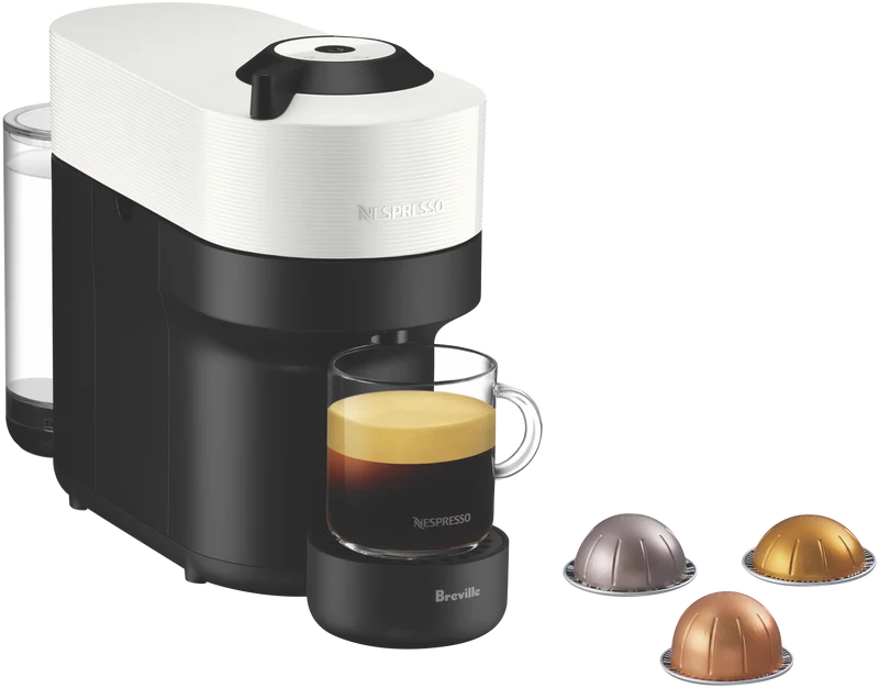 Nespresso Vertuo Pop Capsule Coffee Machine Bundle White