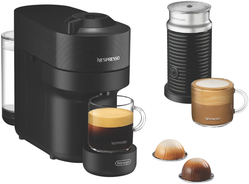 Nespresso Vertuo Pop Capsule Coffee Machine Bundle Black